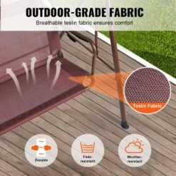 3-Person Patio Swing Chair Outdoor Patio Swing With Adjustable Canopy Porch Swing -Patio Furniture Shop vevor patio swings tjqq68inx44irjnftv0 1f 1000