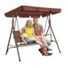 3-Seat Patio Swing Chair Outdoor Patio Swing With Adjustable Canopy Porch Swing -Patio Furniture Shop vevor patio swings tjqq68inx44ivddhlv0 64 1000
