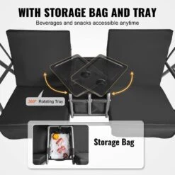 2-Seat Patio Swing Chair Outdoor Patio Swing With Adjustable Canopy Porch Swing -Patio Furniture Shop vevor patio swings tjqq71inx53iw648vv0 44 1000