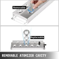 Mist Maker Fogger 10 Head Ultrasonic Mist Fogger Waterproof Power Supply Ultrasonic Fogger Humidifier 5 Kg/h -Patio Furniture Shop vevor pond accessories csbwhq10tfs000001v1 1f 1000