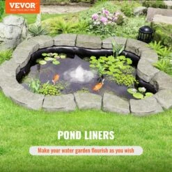 10 Ft. X 15 Ft. Pond Liner 45 Mil EPDM Pond Puncture And Tear Resistant For Fish Or Koi Ponds Water Features -Patio Furniture Shop vevor pond liners ctfsmhsepdm10ujbqv0 c3 1000