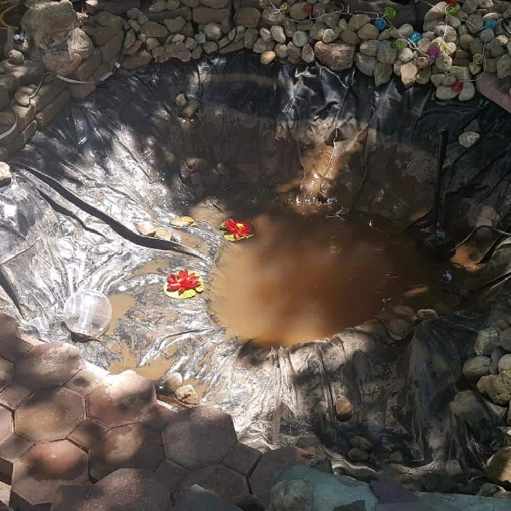 Pond Liner 20 Ft. X 25 Ft. 20 Mil Thickness High Tensile Sunlight-proof Flexible LLDPE Pond For Sewage Tank, Black 6 Pond Liner 20 Ft. X 25 Ft. 20 Mil Thickness High Tensile Sunlight-proof Flexible LLDPE Pond For Sewage Tank, Black - Image 4