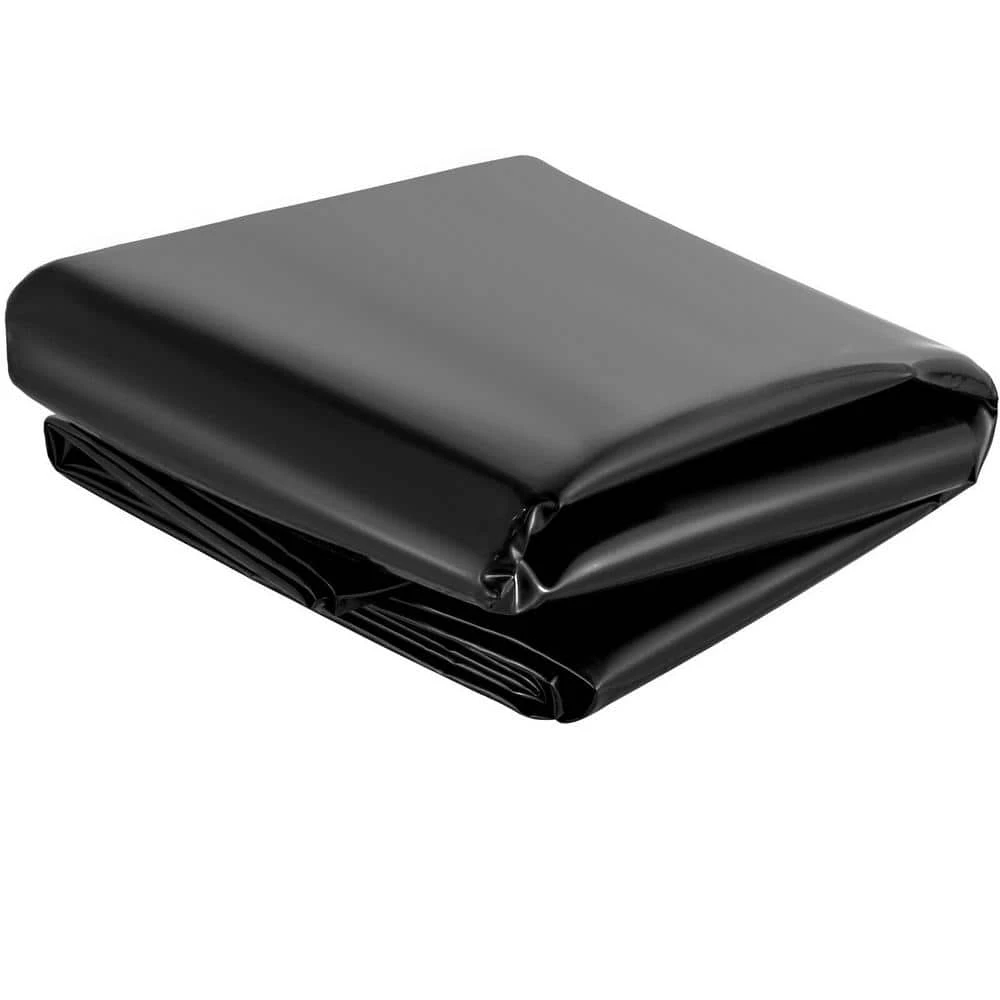 Pond Liner 20 Ft. X 25 Ft. 20 Mil Thickness High Tensile Sunlight-proof Flexible LLDPE Pond For Sewage Tank, Black 3 Pond Liner 20 Ft. X 25 Ft. 20 Mil Thickness High Tensile Sunlight-proof Flexible LLDPE Pond For Sewage Tank, Black