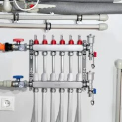 6-Branch Radiant Heat Manifold,1/2 In. PEX Tubing Manifold, Stainless Steel PEX Manifold, Radiant Heat PEX Manifold Kit -Patio Furniture Shop vevor pool controls drfsqbxg6hl0x0yq9v0 31 1000