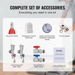 6-Branch Radiant Heat Manifold,1/2 In. PEX Tubing Manifold, Stainless Steel PEX Manifold, Radiant Heat PEX Manifold Kit -Patio Furniture Shop vevor pool controls drfsqbxg6hl0x0yq9v0 fa 1000