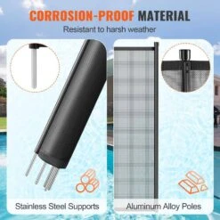 Pool Fence 4 X 48 Ft. Pool Fences For Inground Pools Removable Child Safety Pool Fencing, Easy DIY Swimming Pool Fence 12 Pool Fence 4 X 48 Ft. Pool Fences For Inground Pools Removable Child Safety Pool Fencing, Easy DIY Swimming Pool Fence -Patio Furniture Shop vevor pool fences dxycwl448fthk10bdv0 4f 1000