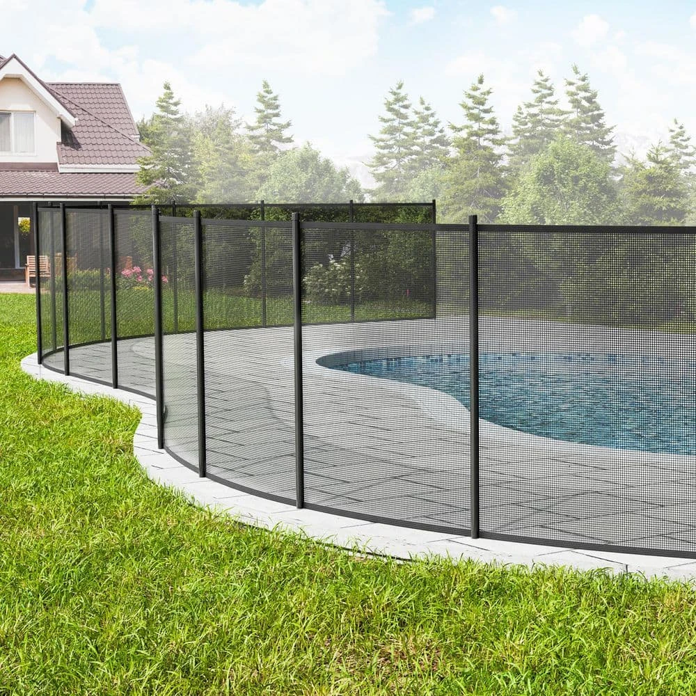 Security Pool Fence 4 Ft. X 12 Ft. Removable Pool Fence 1000D PVC Fabric Pool Fencing Mesh With Aluminum Poles 10 Security Pool Fence 4 Ft. X 12 Ft. Removable Pool Fence 1000D PVC Fabric Pool Fencing Mesh With Aluminum Poles - Image 8