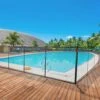 4 Ft. X 48 Ft. Black Hook Buckle Connected Removable Pool Fence For In-ground Pools With Pool Safety Fence Section Kit -Patio Furniture Shop vevor pool fences kcxycwll448ft9uo3v0 64 1000