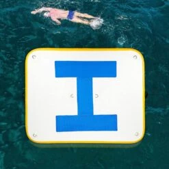 Inflatable Floating Dock 10 X 8 Ft. Inflatable Dock Platform With Electric Air Pump 6 To 8 People For Pool Beach Ocean -Patio Furniture Shop vevor pool floats ft10x8qb000000001v1 31 1000