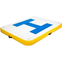 Inflatable Floating Dock 10 X 8 Ft. Inflatable Dock Platform With Electric Air Pump 6 To 8 People For Pool Beach Ocean