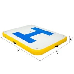 Floating Platform 8 X 5 Ft. Inflatable Floating Dock With Electric Air Pump Inflatable Swim Platform 4-6 People -Patio Furniture Shop vevor pool floats ft8x5qb0000000001v1 76 1000