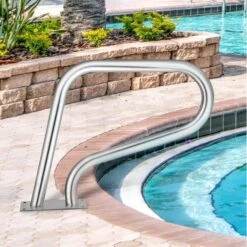 Pool Rail 30 In. X 22 In. Pool Railing Stainless Steel Silver Rustproof Pool Handrail For Above Ground Pool 17 Pool Rail 30 In. X 22 In. Pool Railing Stainless Steel Silver Rustproof Pool Handrail For Above Ground Pool -Patio Furniture Shop vevor pool ladders bxgycfs3w30x22yc1v0 31 1000
