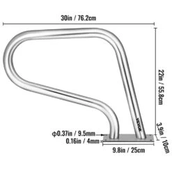 Pool Rail 30 In. X 22 In. Pool Railing Stainless Steel Silver Rustproof Pool Handrail For Above Ground Pool 16 Pool Rail 30 In. X 22 In. Pool Railing Stainless Steel Silver Rustproof Pool Handrail For Above Ground Pool -Patio Furniture Shop vevor pool ladders bxgycfs3w30x22yc1v0 76 1000