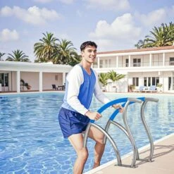 Pool Handrail, 30 X 30 In. Pool Railing, Stainless Steel Swimming Pool Railing For Above Ground Pool -Patio Furniture Shop vevor pool ladders bxgycfsddb30fq827v0 31 1000