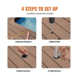 Pool Handrail, 46 X 37 In. Pool Railing, Stainless Steel Swimming Pool Railing For Above Ground Pool -Patio Furniture Shop vevor pool ladders bxgycfsym4632hfcov0 44 1000