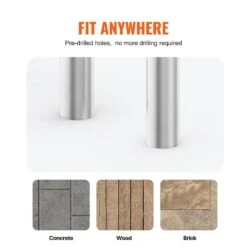 Pool Handrail, 46 X 37 In. Pool Railing, Stainless Steel Swimming Pool Railing For Above Ground Pool -Patio Furniture Shop vevor pool ladders bxgycfsym4632hfcov0 fa 1000