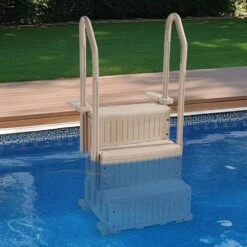 Swimming Pool Ladder 3-Step Double Handrails Stairs With Non-slip Heavy Duty Steps 400 Lbs. For Above Ground Pool -Patio Furniture Shop vevor pool ladders dxyctltsfsslfpj4zv0 31 1000