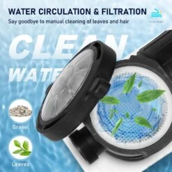 Pool Pump 5280GPH 2HP 115V Single Speed Swim Pool Filtre Pump 1500-Watt Self Primming W/ Strainer Basket 4 Pipe Fittings -Patio Furniture Shop vevor pool pumps d2hp90gpm110v1zfmv1 fa 1000