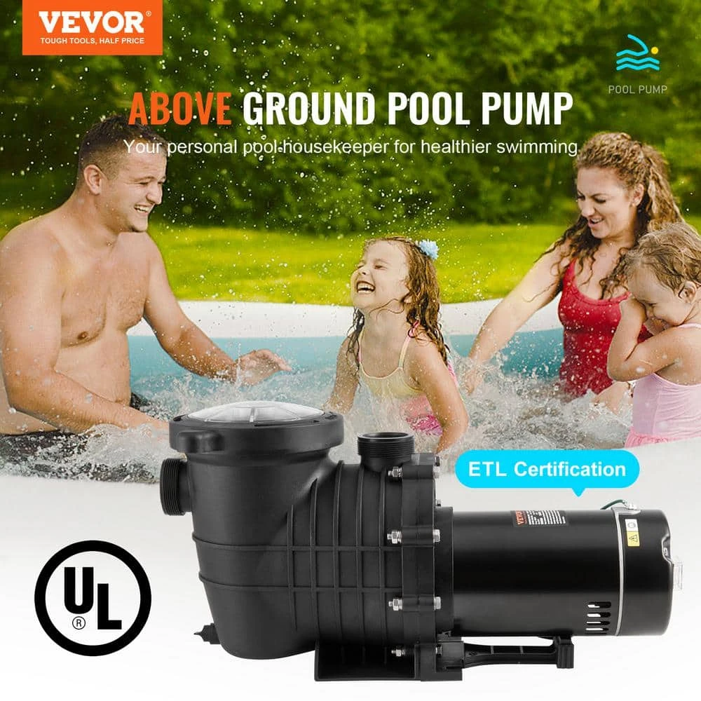 Above Ground Pool Pump 2 HP 110 GPM Max. Flow Single Speed Swimming Pool Pump 3450 RPM Pool Pump For Above Ground Pools 4 Above Ground Pool Pump 2 HP 110 GPM Max. Flow Single Speed Swimming Pool Pump 3450 RPM Pool Pump For Above Ground Pools - Image 2