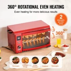 Shawarma Grill Machine Portable Electric Grill In Stainless Steel With 2 Strings Of Barbecue Capacity, Chicken Shawarma -Patio Furniture Shop vevor portable gas grills bxkrj2cdrspkynqoyv1 4f 1000