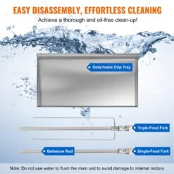 Shawarma Portable Propane Grill Machine, Stainless Steel, Chicken Shawarma Cooker Machine 5 Strings Of Barbecue Capacity -Patio Furniture Shop vevor portable gas grills bxkrj5crqbwp9ik0zv1 1f 1000