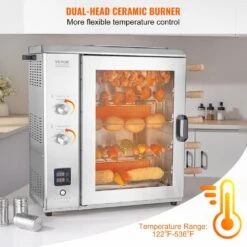 Shawarma Portable Propane Grill Machine, Stainless Steel, Chicken Shawarma Cooker Machine 5 Strings Of Barbecue Capacity -Patio Furniture Shop vevor portable gas grills bxkrj5crqbwp9ik0zv1 4f 1000