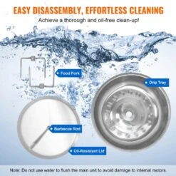 Shawarma Portable Propane Grill Machine 13 Lbs. Capacity Chicken Shawarma Cooker Machine With 2 BurnersStainless Steel -Patio Furniture Shop vevor portable gas grills lskrj13brqbw33135v1 1f 1000