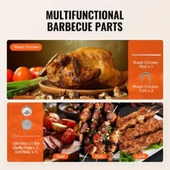 Shawarma Grill Machine, Portable Electric Grill In Black Vertical Chicken Shawarma Cooker Countertop, Stainless Steel -Patio Furniture Shop vevor portable gas grills lskrj13lbsdr6zc7wv1 44 1000