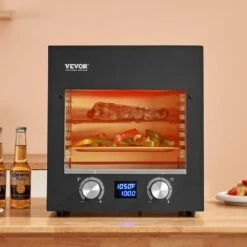 Steak Grill, Portable Electric Grill In Black 1800W Smokeless Infrared 1450°F Stainless Steel Cooker, Adjustable Rack -Patio Furniture Shop vevor portable gas grills npkjdrsdxkdz5fenkv1 31 1000