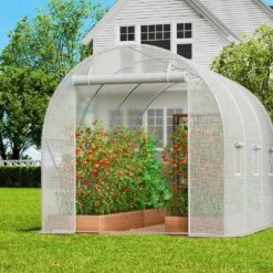 Walk-in Tunnel Greenhouse, 9. 6x6. 4x6. 2 Ft. Hoop House Greenhouse Tunnel, Plant Hot House With Galvanized Steel Frame -Patio Furniture Shop vevor portable greenhouses sdxws10x7x7f4bynqv0 31 1000