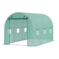 Walk-in Tunnel Greenhouse, 9.6 X 6.4 X 6.2 Ft. Hoop House Greenhouse Tunnel
