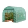 Walk-in Tunnel Greenhouse 11.3 X 6. 4 X 6.3 Ft. Hoop House Greenhouse Tunnel Plant Hot House With Galvanized Steel Frame -Patio Furniture Shop vevor portable greenhouses sdxws12x7x7f5rquzv0 64 1000