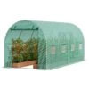 Walk-in Tunnel Greenhouse, 14. 6x6. 4x6. 3 Ft. Hoop House Greenhouse Tunnel, With Galvanized Steel Frame, Green PE Cover -Patio Furniture Shop vevor portable greenhouses sdxws15x7x7fo6tuwv0 64 1000