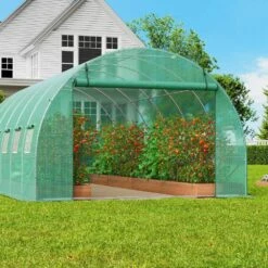 Walk-in Tunnel Greenhouse 19.4 X 9.7 X 6.5 Ft. Hoop House Greenhouse Tunnel, Plant Hot House With Galvanized Steel Frame 17 Walk-in Tunnel Greenhouse 19.4 X 9.7 X 6.5 Ft. Hoop House Greenhouse Tunnel, Plant Hot House With Galvanized Steel Frame -Patio Furniture Shop vevor portable greenhouses sdxws20x10x7u1nj3v0 31 1000
