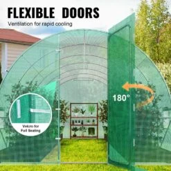 Walk-in Tunnel Greenhouse 27.4 X 9. 5 X 7.4 Ft. Hoop House Greenhouse Tunnel Plant Hot House With Galvanized Steel Frame -Patio Furniture Shop vevor portable greenhouses sdxws28x10x7pc4tov0 44 1000