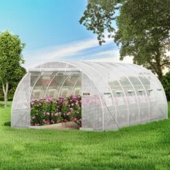 Walk-in Tunnel Greenhouse 10 Ft. W X 20 Ft. D X 7 Ft. H Portable Plant Greenhouse With Zippered Doors & Roll-up Windows 17 Walk-in Tunnel Greenhouse 10 Ft. W X 20 Ft. D X 7 Ft. H Portable Plant Greenhouse With Zippered Doors & Roll-up Windows -Patio Furniture Shop vevor portable greenhouses ydsdws20107ftybyxv0 31 1000