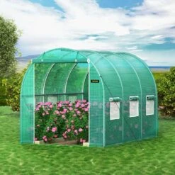 Walk-in Tunnel Greenhouse 10 Ft. D X 7 Ft. W X 7 Ft. H Portable Plant Greenhouse With Galvanized Steel Hoops, Green 17 Walk-in Tunnel Greenhouse 10 Ft. D X 7 Ft. W X 7 Ft. H Portable Plant Greenhouse With Galvanized Steel Hoops, Green -Patio Furniture Shop vevor portable greenhouses ydsdwsl1077ftkhd5v0 31 1000