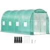 Walk-in Tunnel Greenhouse 15 Ft. D X 7 Ft. W X 7 Ft. H Portable Plant Greenhouse With Door & 8 Roll-up Windows, Green -Patio Furniture Shop vevor portable greenhouses ydsdwsl1577ftl1fiv0 64 1000