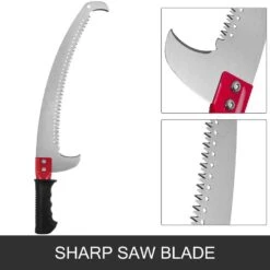 4 Ft. To 12 Ft. Telescopic Pole Saw Blade Length 12 In. Extendable Landscaping Pruning Saw For Trimming Branches -Patio Furniture Shop vevor pruning saws xzj4 2m0000000001v0 1f 1000