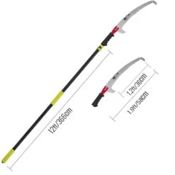 4 Ft. To 12 Ft. Telescopic Pole Saw Blade Length 12 In. Extendable Landscaping Pruning Saw For Trimming Branches -Patio Furniture Shop vevor pruning saws xzj4 2m0000000001v0 76 1000