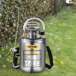 1 Gal. Stainless Steel Sprayer Metal Pump Sprayer With 12 In. Wand, Handle And 3 Ft. Reinforced Hose For Gardening -Patio Furniture Shop vevor pump sprayers pwqbxg4l000000001v0 31 1000