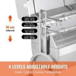 Rotisserie Grill With Hooded Cover, BBQ Whole Charcoal Spit Grill, 46 In. 132 Lbs. Capacity, Electric 52-Watt Roaster 14 Rotisserie Grill With Hooded Cover, BBQ Whole Charcoal Spit Grill, 46 In. 132 Lbs. Capacity, Electric 52-Watt Roaster -Patio Furniture Shop vevor rotisseries ddxzkj46inchfxz3bv1 44 1000