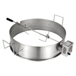 Universal Rotisserie Ring Kit For 22 In. Charcoal Kettle And Other Similar Grills Stainless Steel Kettle Rotisserie Kit
