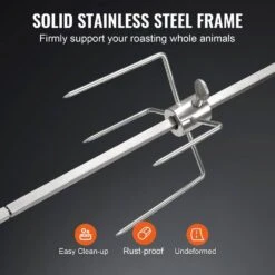 Universal Rotisserie Ring Kit For 22 In. Charcoal Kettle And Other Similar Grills Stainless Steel Kettle Rotisserie Kit -Patio Furniture Shop vevor rotisseries yxdgkc2259w26tqn8v1 fa 1000