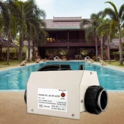 Pool SPA Heater 3,000-Watt 220-Volt Electric Water Heater Fit For Max 528 Mini Gal. Swimming Pool And SPA Swimming Pool -Patio Furniture Shop vevor sauna accessories 48mmjkswkzq000001v2 31 1000