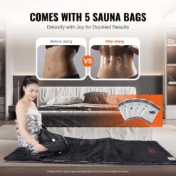 Sauna Blanket For Detoxification 5 To 60 Minutes Timer 1-Person Indoor Fabric Frame Infrared Sauna With Time Display -Patio Furniture Shop vevor saunas hwsntnjb3171tljs8v1 0117 fa 1000
