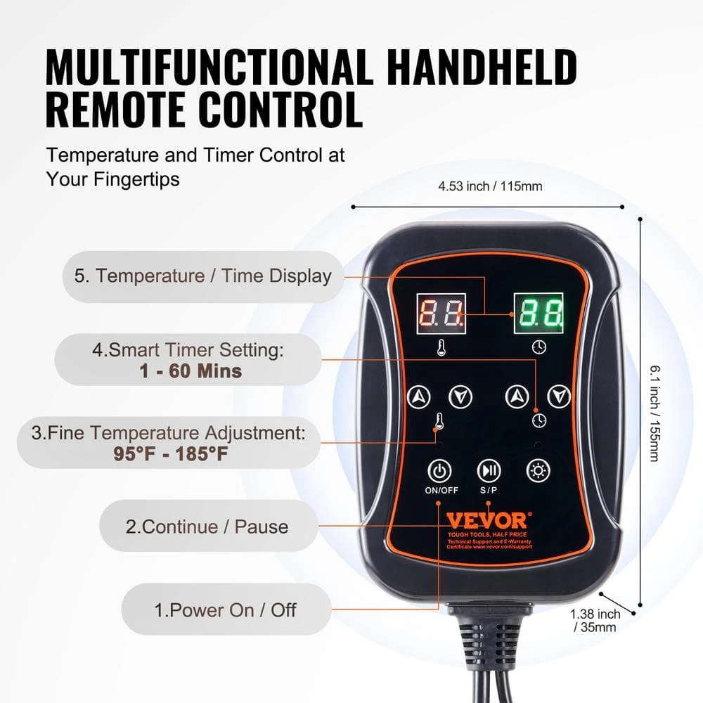 Sauna Blanket For Detoxification 1 To 6 Level Temp 1-Person Indoor Fabric Frame Infrared Sauna 75 In. X 35 In. Sauna Bag 5 Sauna Blanket For Detoxification 1 To 6 Level Temp 1-Person Indoor Fabric Frame Infrared Sauna 75 In. X 35 In. Sauna Bag - Image 3