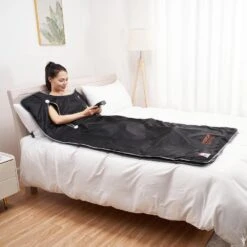 Sauna Blanket For Detoxification 1 To 6 Level Adjustable Temp 1-Person Indoor Fabric Frame Infrared Sauna Portable Sauna 17 Sauna Blanket For Detoxification 1 To 6 Level Adjustable Temp 1-Person Indoor Fabric Frame Infrared Sauna Portable Sauna -Patio Furniture Shop vevor saunas hwsntnjb36764rd8iv1 31 1000