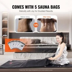 Sauna Blanket For Detoxification Portable Far Infrared Sauna For Home Relaxation 1-6 Level Adjustable Temprature -Patio Furniture Shop vevor saunas hwsntpu7171iiscjyv1 fa 1000