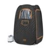 Compact Portable Steam Sauna Tent 1-Person Indoor Metal Frame Material Portable Sauna 1200-Watt With Chair Storage Bag -Patio Furniture Shop vevor saunas zqbxssnjcs10gt3xtv1 64 1000